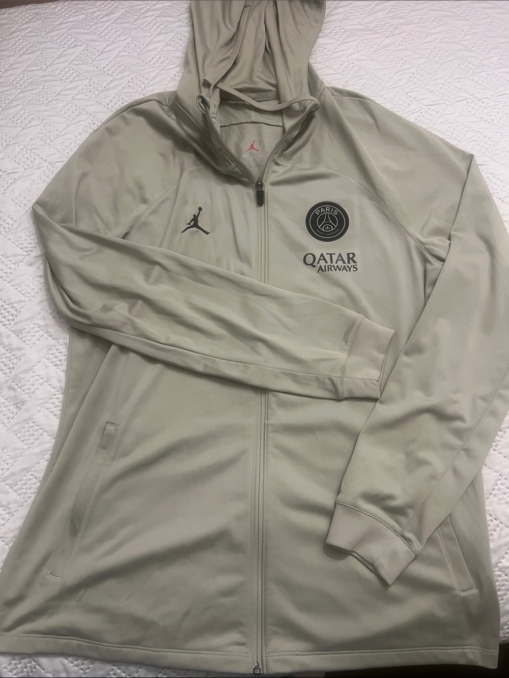 Jordan Men’s Full-Zip PSG Hoodie Jacket — Sage Green